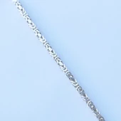 5mm Kral Modeli Oksitsiz Gümüş Erkek Bilekliği thumbnail 2