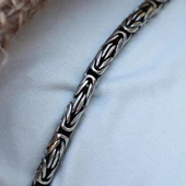 Kral Modeli 60cm 4mm Gümüş Zincir thumbnail 4