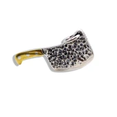 Dövme El İşi Bıçak Gümüş Kolye Ucu thumbnail 1