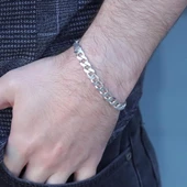 Gurmet Modeli Gümüş Erkek Bileklik thumbnail 2