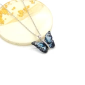 Paslanmaz Çelik Kadın Kolye - Kelebek Kolye KLY-619 thumbnail 2