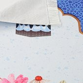 Çocuk Seccadesi Kabe Mavi 82×45 cm 110 gr - Tesbih Hediyeli - 4