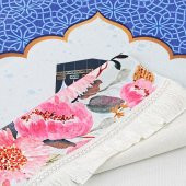 Çocuk Seccadesi Kabe Mavi 82×45 cm 110 gr - Tesbih Hediyeli - 5