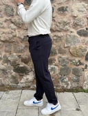 Gd Goldoremi Erkek Slim Fit Beli Lastikli İpli Fermuarlı Likralı Ascoli Kumaş Rahat Jogger - 1