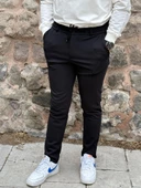 Gd Goldoremi Erkek Slim Fit Beli Lastikli İpli Fermuarlı Likralı Ascoli Kumaş Rahat Jogger - 11