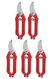 Göcen ( 5 ADET ) Eğri Uçlu Narenciye Üzüm Bağ Budama Makası18.5 Cm - 1