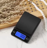 WellHise Hassas Terazi 300gr / 0.01g Siyah Işıklı Ekran Mücevher,Bozuk Para,Takı,Mutfak Terazisi - 4