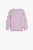 Koton Kız Bebek Çiçekli Sweatshirt Uzun Kollu Bisiklet Yaka Pamuklu - 2