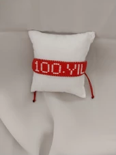 El Yapımı Kum Boncuk 100.yıl Bileklik - 3
