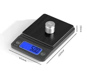 WellHise Hassas Terazi 300gr / 0.01g Siyah Işıklı Ekran Mücevher,Bozuk Para,Takı,Mutfak Terazisi - 1