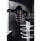 Metal Fön Askısı KROM - 1