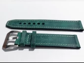 Fado& Fosil  Uyumlu &Her Saate Uyumlu greyzi  Deri Saat Kordonu 22  mm  (63 )Yeşil thumbnail 2