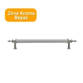4 Adet Zirve Kroma Beyaz Metal Mobilya Kulpu 160mm thumbnail 2