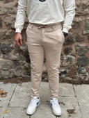 Gd Goldoremi 6649 Erkek Likralı Slim Fit Beli Lastikli İpli Çelik Kumaş Rahat Jogger - 8