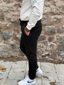 Gd Goldoremi 6649 Erkek Likralı Slim Fit Beli Lastikli İpli Çelik Kumaş Rahat Jogger - 17