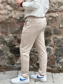 Gd Goldoremi 6649 Erkek Likralı Slim Fit Beli Lastikli İpli Çelik Kumaş Rahat Jogger - 11