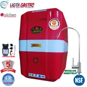 LİGHT GASTRO KIRMIZI BEYAZ POMPALI 12 LİTRE 7 FİLTRE 14 AŞAMA SU ARITMA CİHAZI - 1