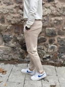 Gd Goldoremi 6649 Erkek Likralı Slim Fit Beli Lastikli İpli Çelik Kumaş Rahat Jogger - 22