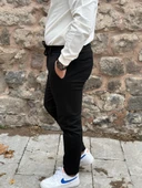 Gd Goldoremi 6649 Erkek Likralı Slim Fit Beli Lastikli İpli Çelik Kumaş Rahat Jogger - 5