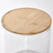 SUMUHOME 365+ SEBİL MUSLUKLU SÜRAHİ CAM BAMBU KAPAKLI 4 LT - 2