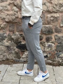 Gd Goldoremi 6649 Erkek Likralı Slim Fit Beli Lastikli İpli Çelik Kumaş Rahat Jogger - 24