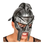 Gladyatör Savaş Kaskı Miğferi İnce Başlık Gümüş Renk - 1