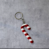 anahtarlık,yılbaşı temalı anahtarlık,şeker kamışı anahtarlık - 3