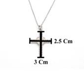 Çelik Kolye - Haç Kolye - Çelik Kalp Kolye KLY-627 thumbnail 3