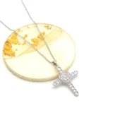 Çelik Kolye - Haç Kolye - Çelik Kalp Kolye KLY-627 thumbnail 2