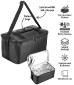 Kamp Piknik Termal Soğutucu Yalıtımlı Buzluk Termos Çanta 14 Lt - 940 Siyah - 5