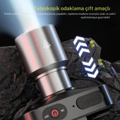 Gold Kama GK801 LED Kafa Feneri - 50W CREE LED, Şarjlı ve Su Geçirmez - 3