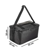 Kamp Piknik Termal Soğutucu Yalıtımlı Buzluk Termos Çanta 14 Lt - 940 Siyah - 6