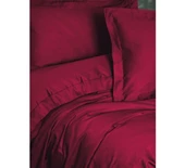 Cotton Box Elegant Saten Tek Kişilik Nevresim Takımı Bordo - 2