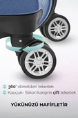 Polo&Sky Spring Model Lacivert Renk Orta Boy Valiz Bavul - 5