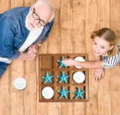 Deniz Yıldızı Desenli Ahşap Tic Tac Toe Oyunu - 5