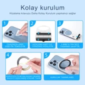 Coofbe Tüm Telefonlara Uyumlu 0.4mm Ultra İnce Yapışkanlı Mgsafe Uyumlu Mıknatıslı Metal Halka thumbnail 5