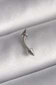 316L Çelik Gümüş Renk Çivi Model Piercing - TJ-PR1362 - 1