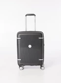 Pierre Cardin Polipropilen Kabin Boy Kırılmaz Valiz Siyah PC7070 thumbnail 1