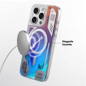 Youngkit Apple iPhone 16 Pro Max Kılıf Magsafe Şarj Özellikli Parlak Kumlu Sıvılı Tasarımlı Galaxy Fantasy Serisi Kapak thumbnail 12