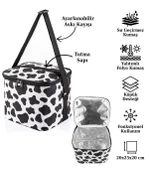 Kamp Piknik Termal Soğutucu Yalıtımlı Buzluk Termos Çanta 10 Lt - 920 Dalmaçya Desenli - 5