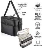 Kamp Piknik Termal Soğutucu Yalıtımlı Buzluk Termos Çanta 22 Lt - 960 Siyah thumbnail 5