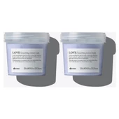 Ekonomik İkili Davines Love Smoothing Instant Mask Kabarma Önleyici Hızlı Saç Maskesi 250ml - %100 Orijinal %100 Doğal - 1
