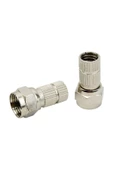Herz HRF-03 RG6/U6 22 MM SİYAH CONTALI F KONNEKTÖR (100LÜ POŞET) - 1