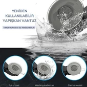 360 Derece Dönen Torpido Üstü Uzunluk Ayarlamalı Vantuzlu Teleskopik Araç Telefon Tutucu thumbnail 5