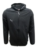 Puma P01812 Erkek Siyah Weather Jacket Kapüşonlu Futbol Yağmurluk - 3