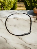 Siyah Kadın Bahar Renkleri Kum Boncuk Kolye thumbnail 2