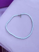 Beyaz Kadın Bahar Renkleri Kum Boncuk Kolye thumbnail 1