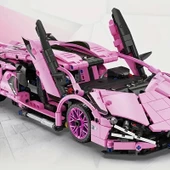 Lamborghini Sian 1:14 BUILDING BLOKS 1280 Parça Spor Araba Yapı Blokları 6+ Yaş Gençler & Yetişkinler İçin Mükemmel Hedi - 3