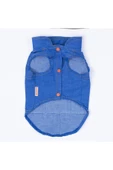 Denim Look Kedi Köpek Gömleği - Kedi Köpek Kıyafeti - 5