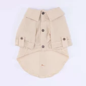 PawStar Bej Linen Look Gömlek - 5